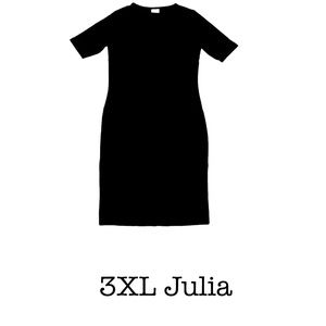 3XL LuLaRoe Julia solid black